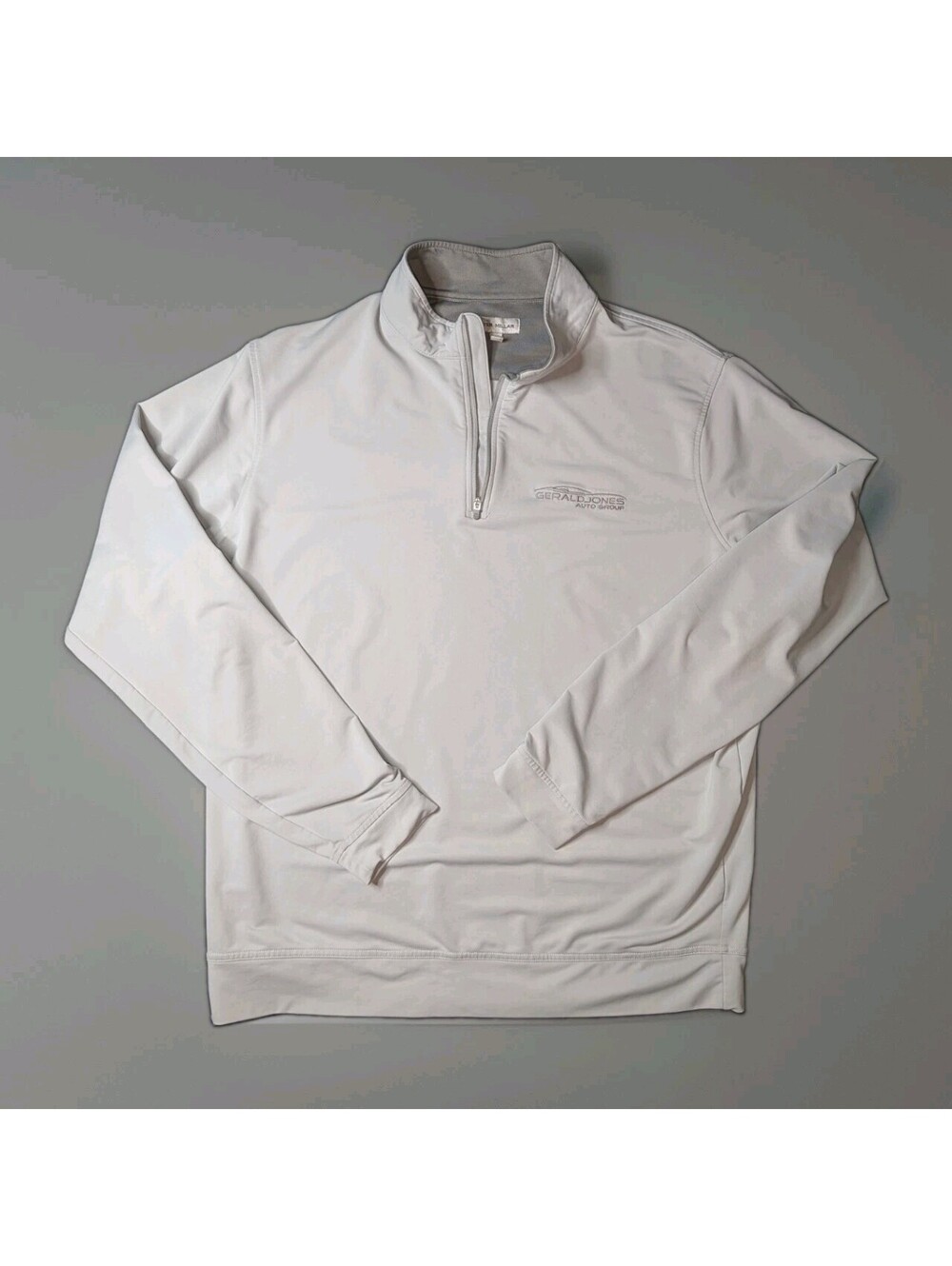 Peter Millar Golf Quarter Zip Gray Large
